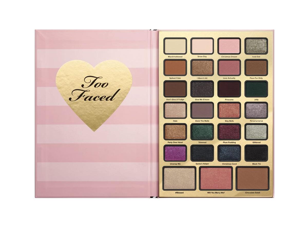 Regalos 'beauty' para Navidad: paleta de sombras y agenda 2018 de Too Faced