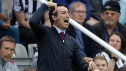 Unai Emery, durante el partido frente al Newcastle