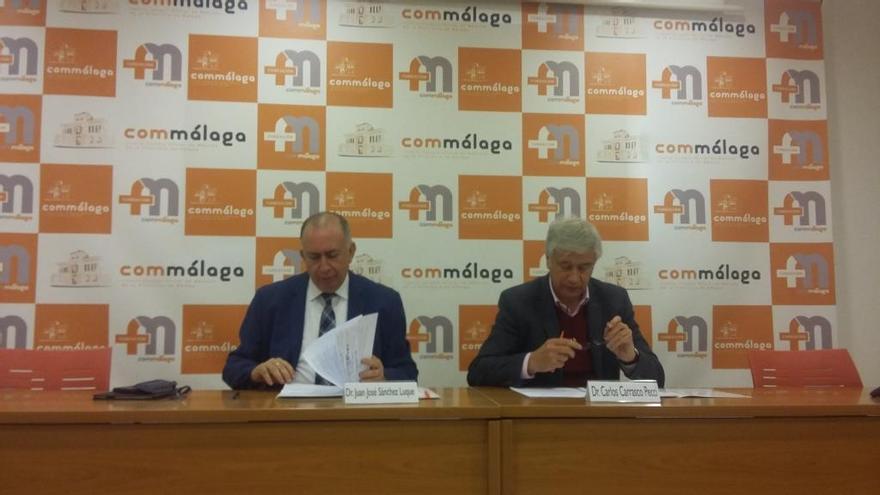 Juan José Sánchez Luque y Carlos Carrasco, ayer en rueda de prensa.