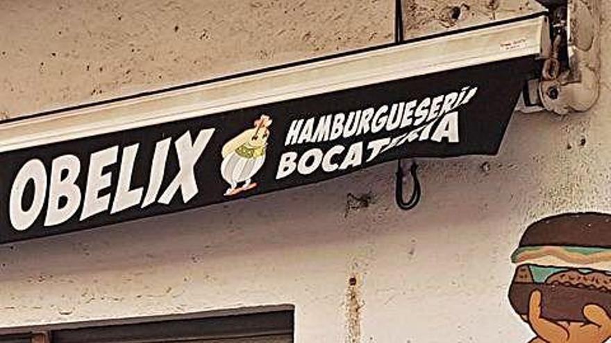 La hamburguesería, cerrada.