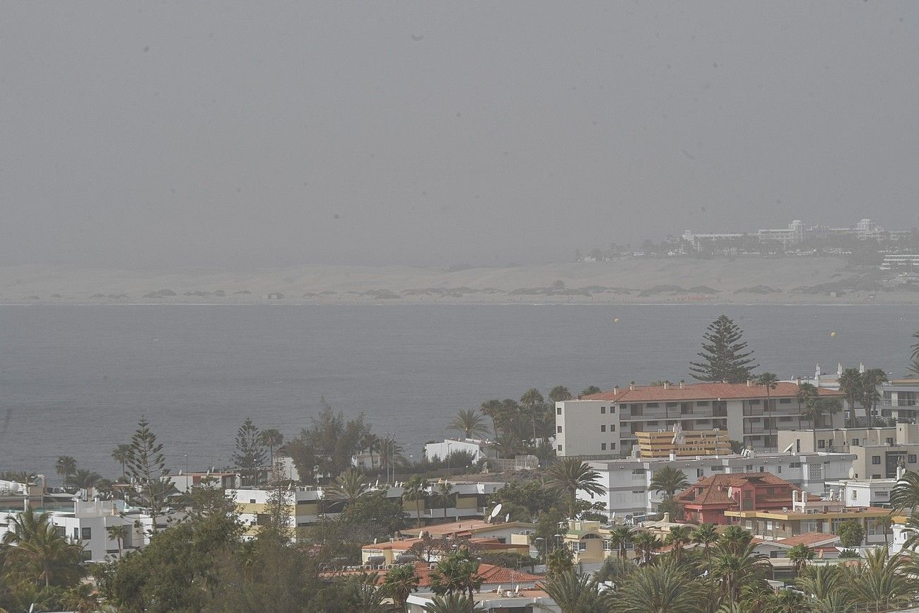 Calima en Las Palmas de Gran Canaria (17/03/2022)