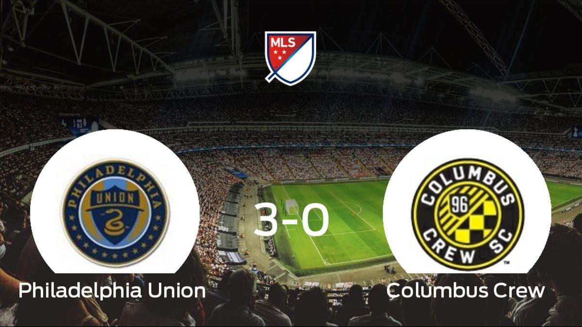 El Philadelphia Union goleó al Columbus Crew por 3-0