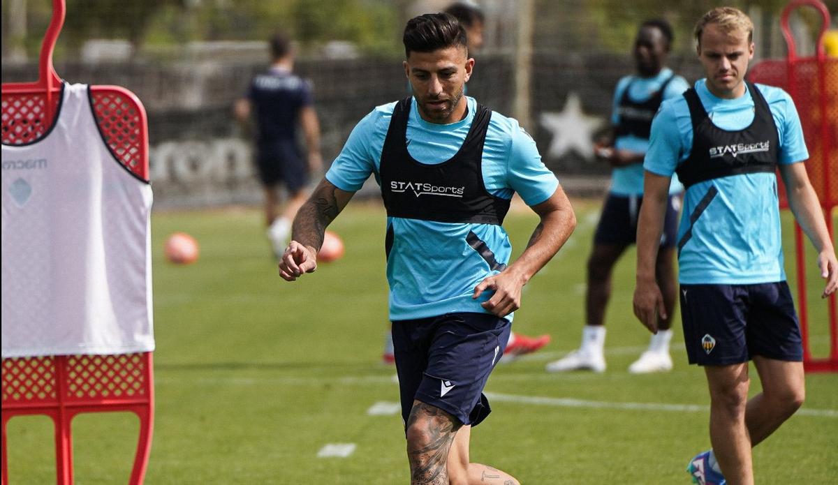 Entrenamiento del CD Castellón.
