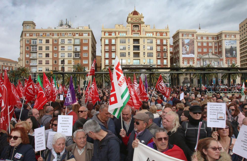 Concentración en Málaga por unas pensiones "dignas"