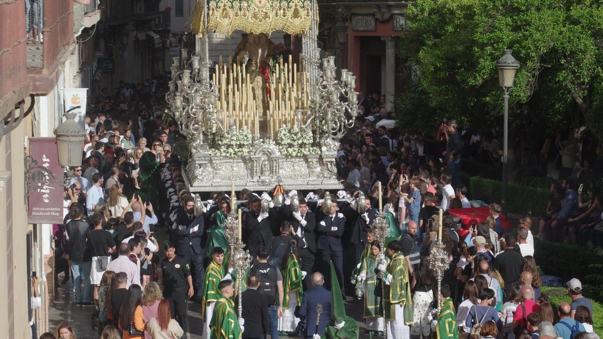 La Virgen de Gracia y Esperanza, este Lunes Santo de 2023.