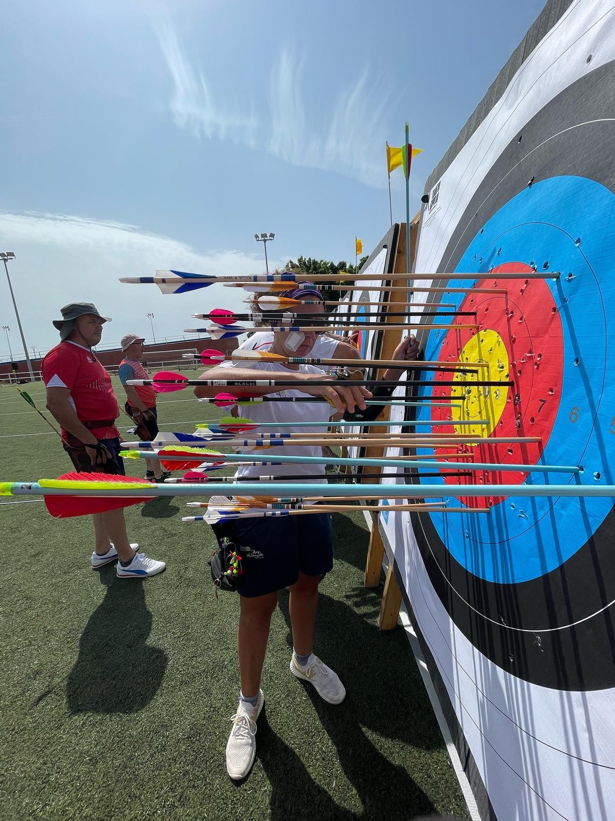 Un entrenamiento del Club Arqueros de Morvedre