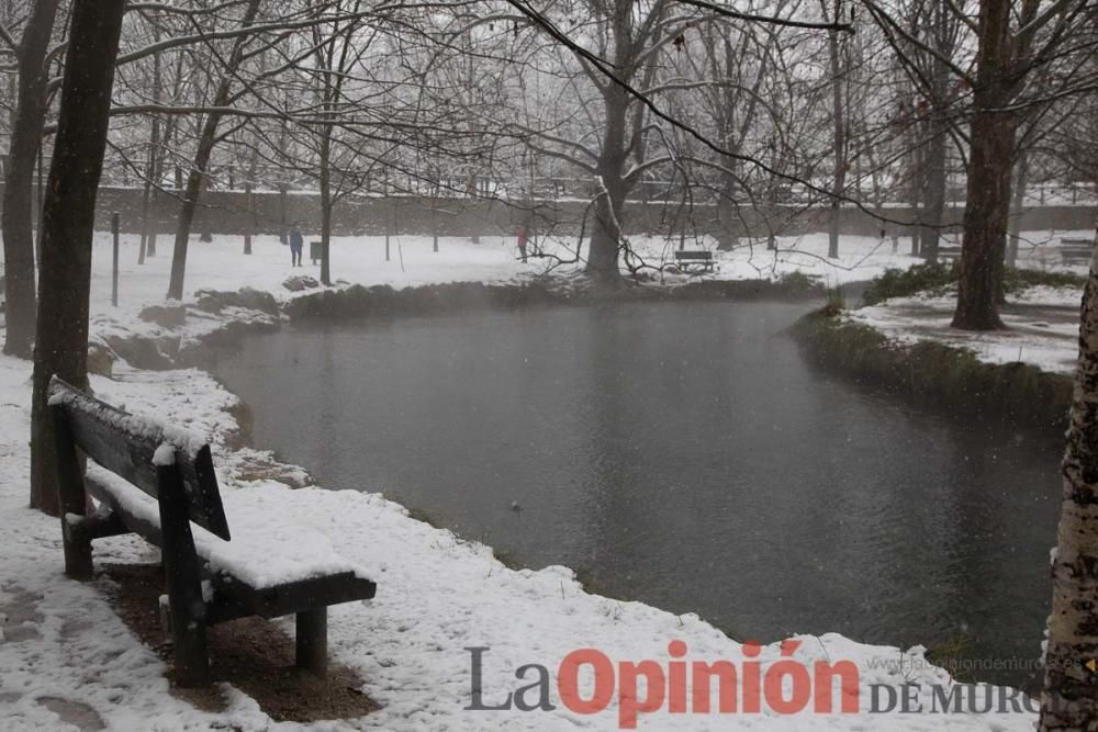 Nieve en las Fuentes del Marqués de Caravaca