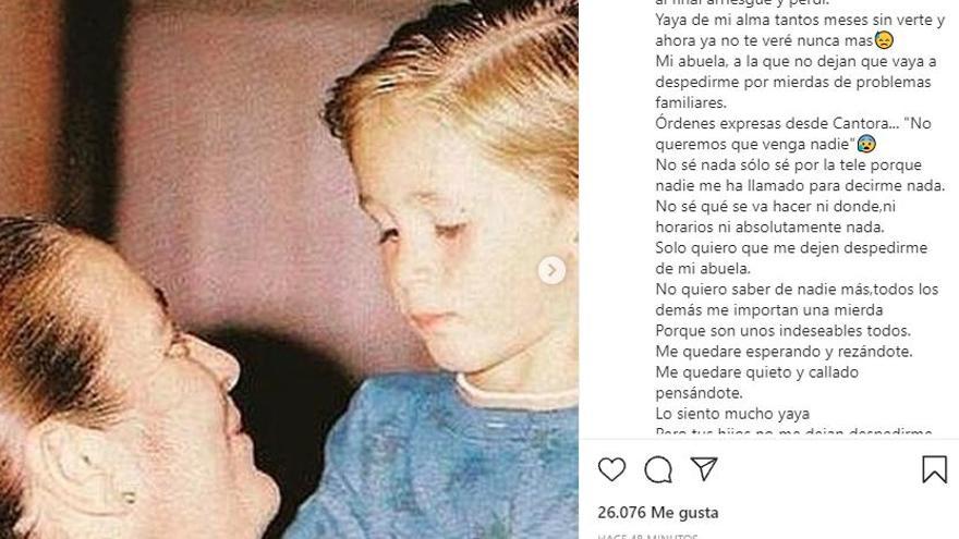 La publicación de Instagram que ha compartido Kiko Rivera