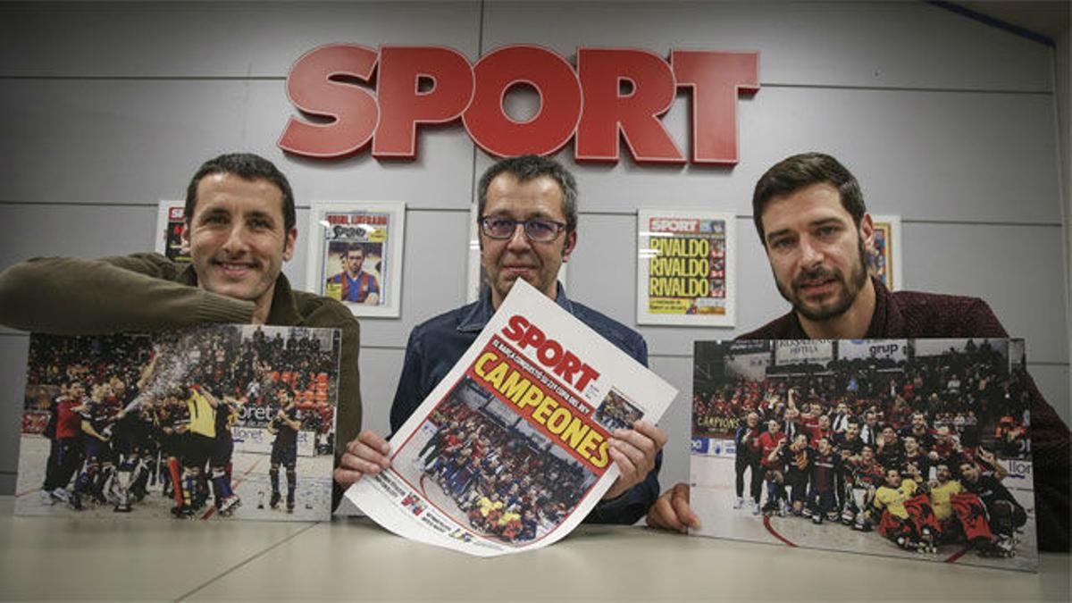 SPORT recibe a los campeones Sergi Fernández y Aitor Egurrola