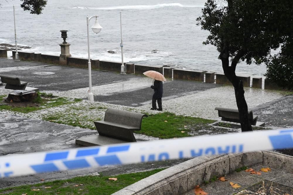 La borrasca Ana se deja sentir en A Coruña