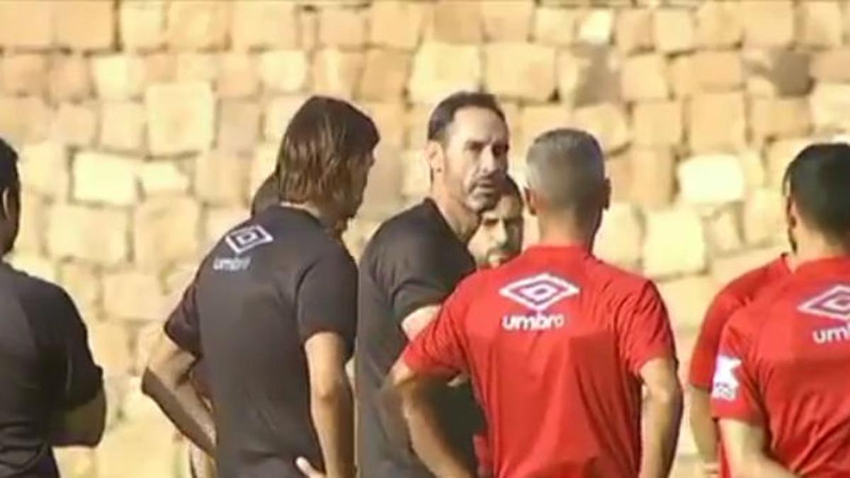 La brutal bronca de Vicente Moreno a los jugadores del Mallorca