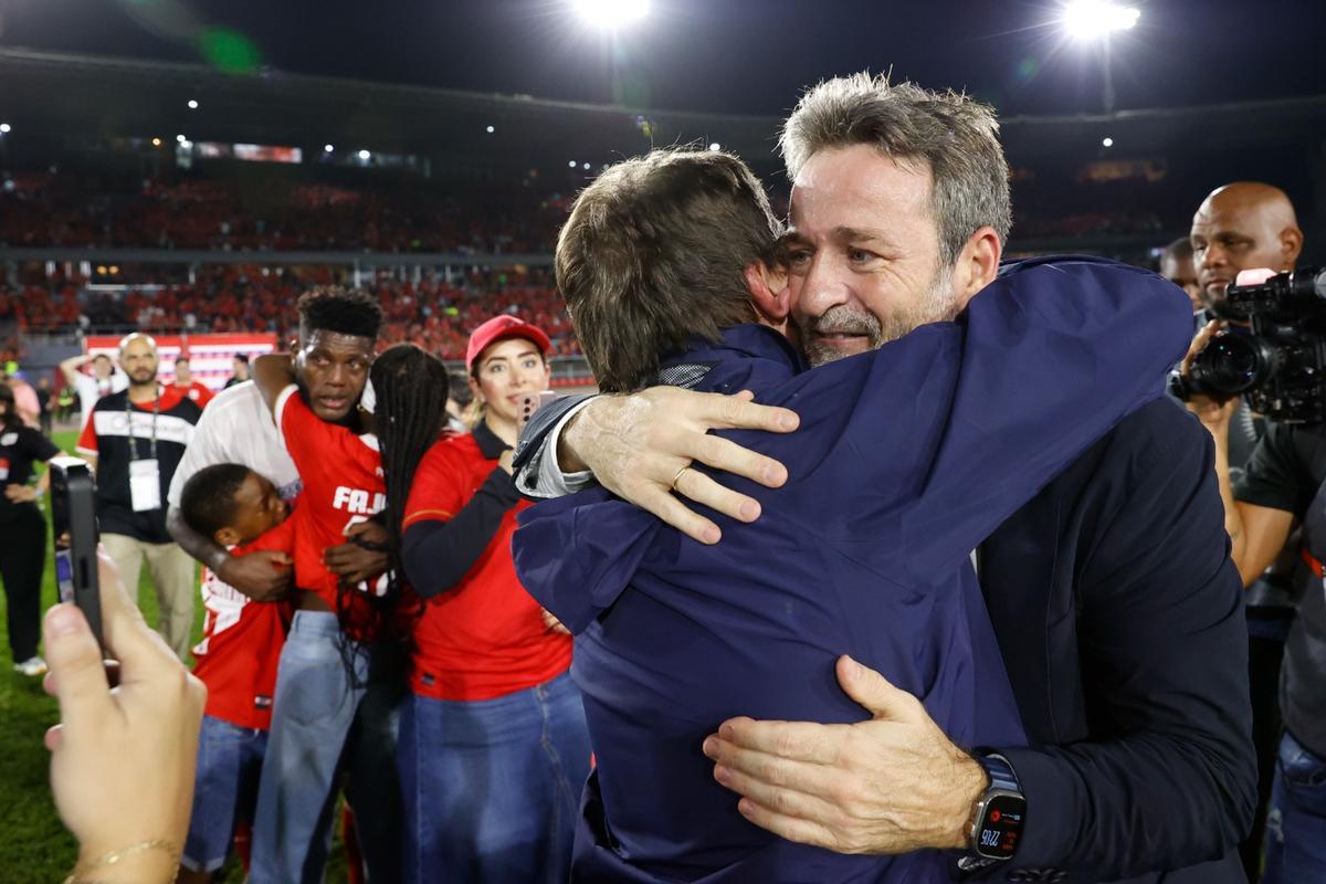 Christiansen celebra la victoria.