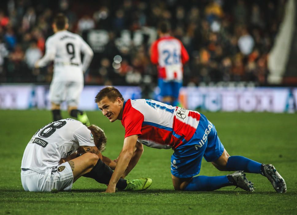 El Valencia - Sporting en imágenes