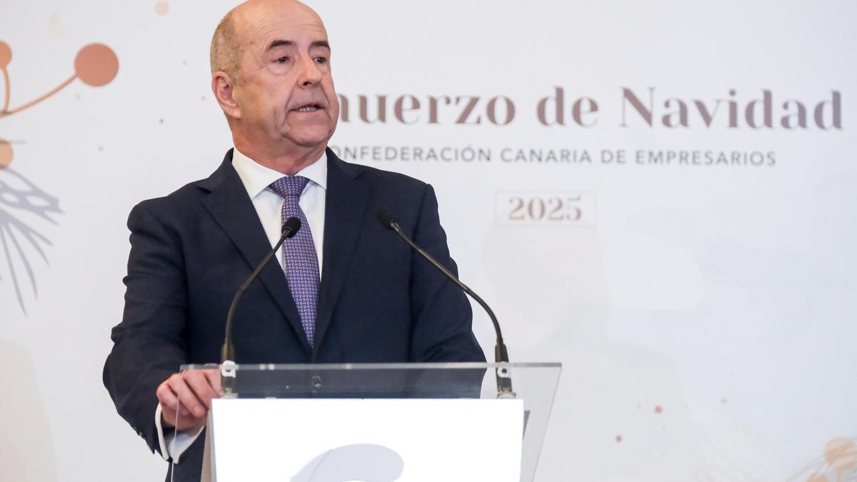 Cuarto brindis de Pedro Ortega como líder del empresariado de la provincia de Las Palmas.