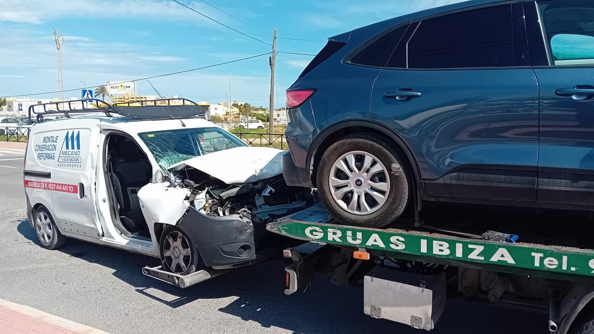 Violento accidente de tráfico en Ibiza