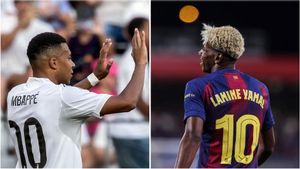 Combo del nuevo número de Mbappé y Lamine para esta temporada