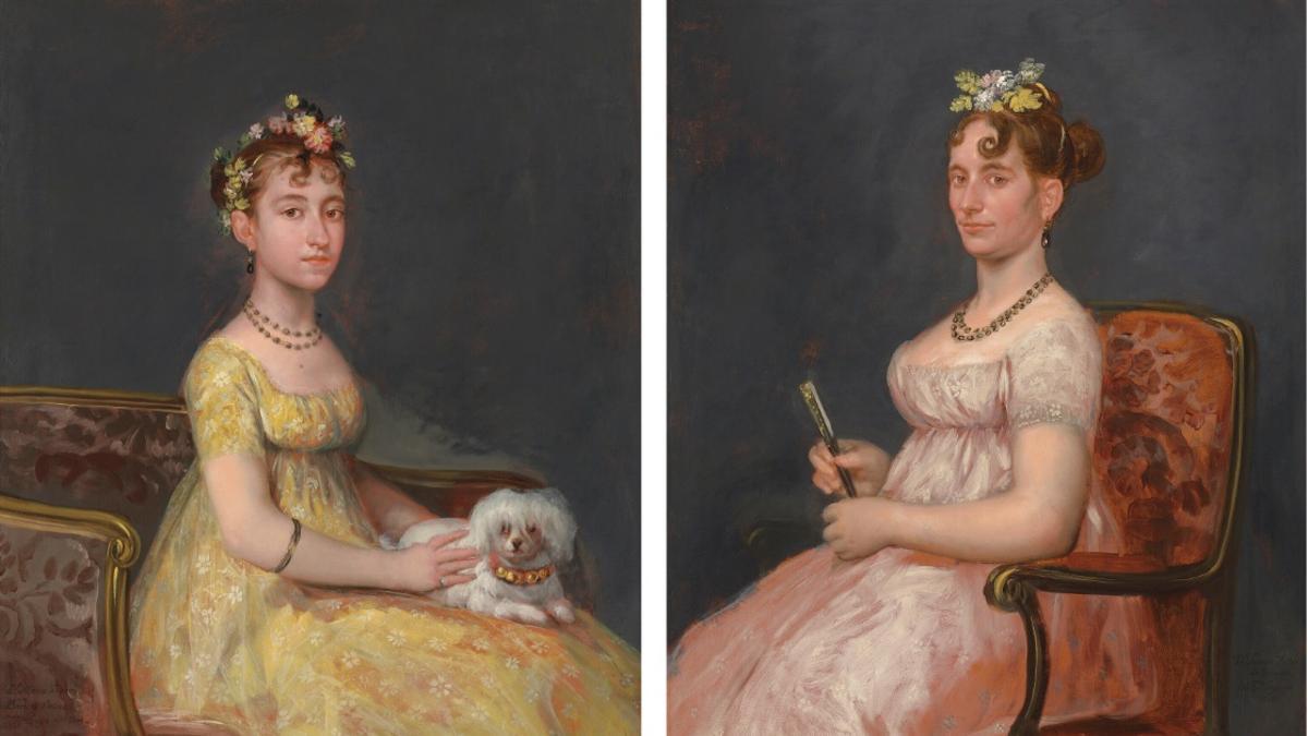 Dos retratos de Goya, subastados en Christie's por 16.420.000 dólares.