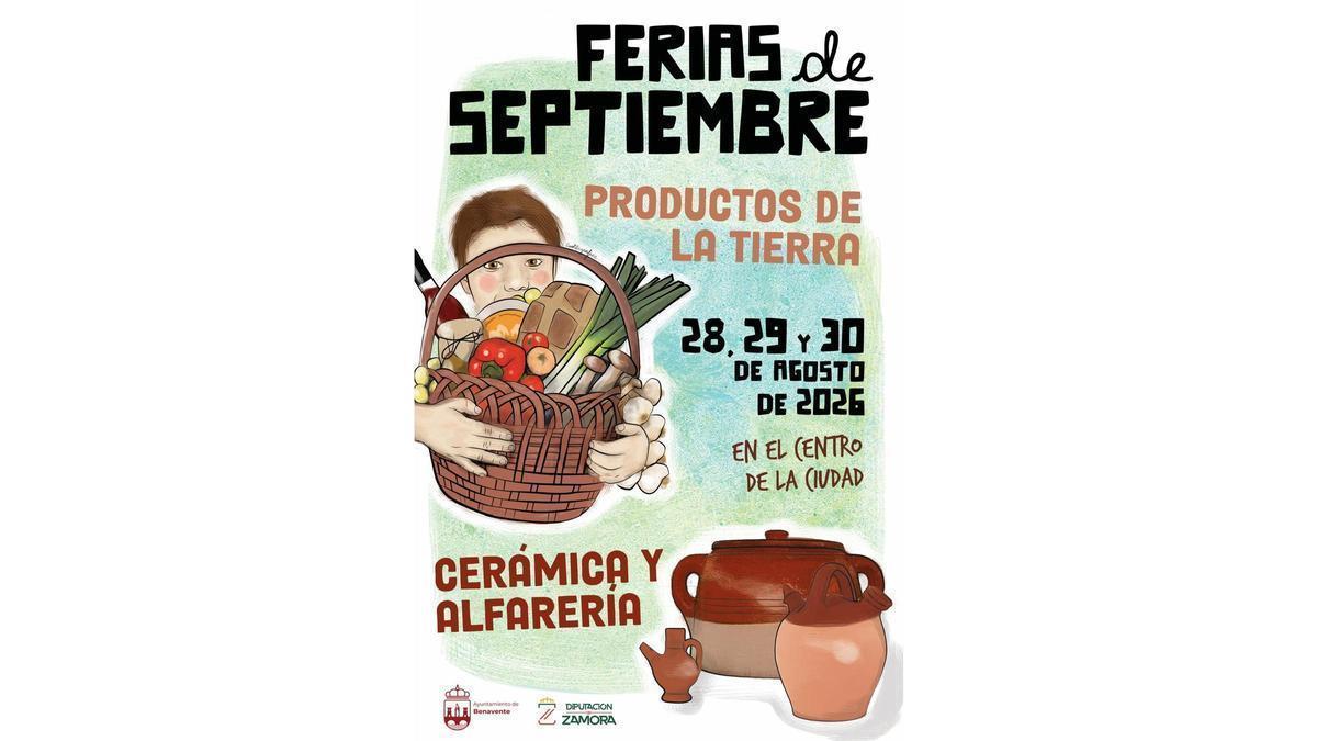 Cartel de las Ferias de Septiembre de Benavente.