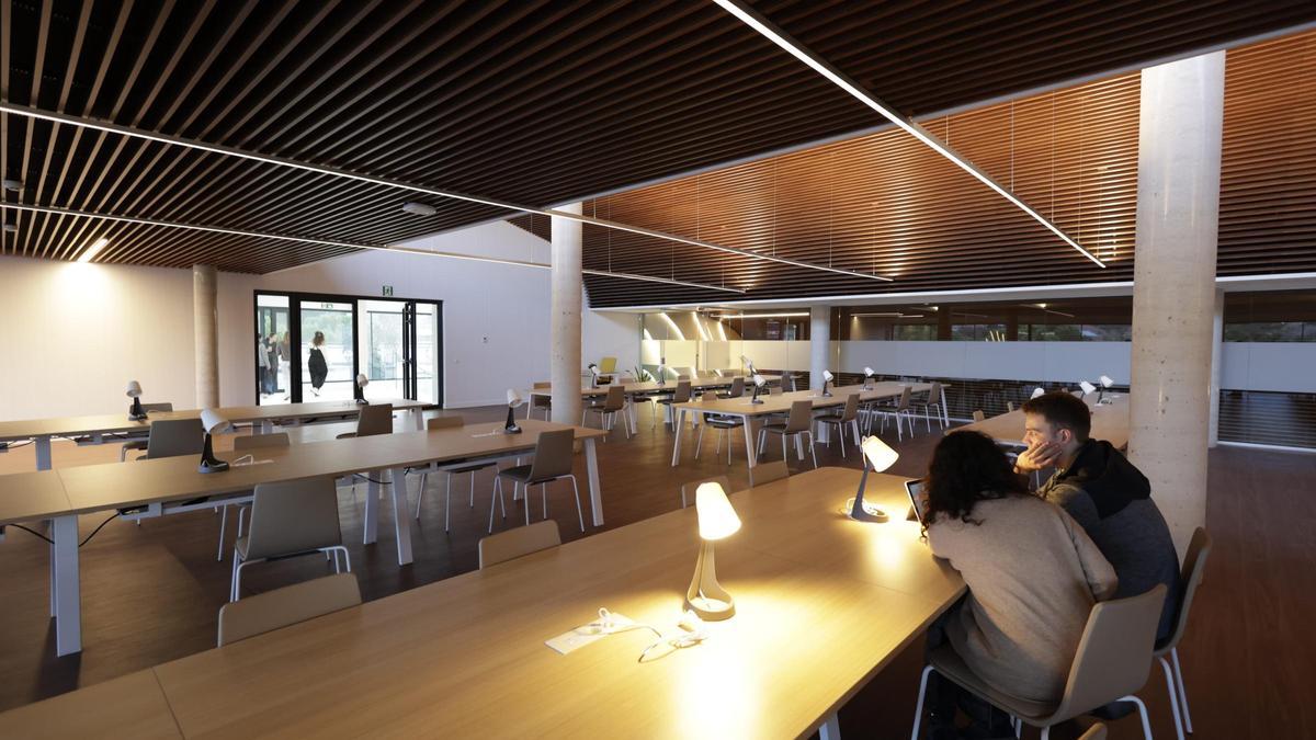 Dos alumnos estudian en el CUHMED.