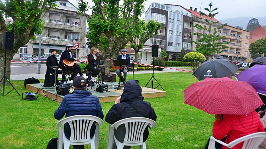 O concerto, onte, de Xardín Desordenado en Moaña.