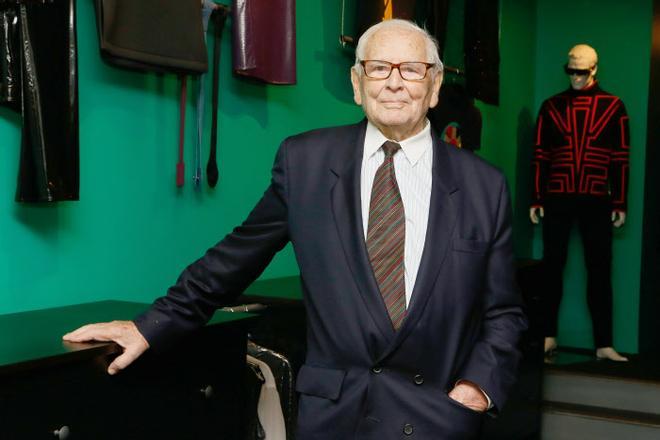 El diseñador Pierre Cardin en 2014