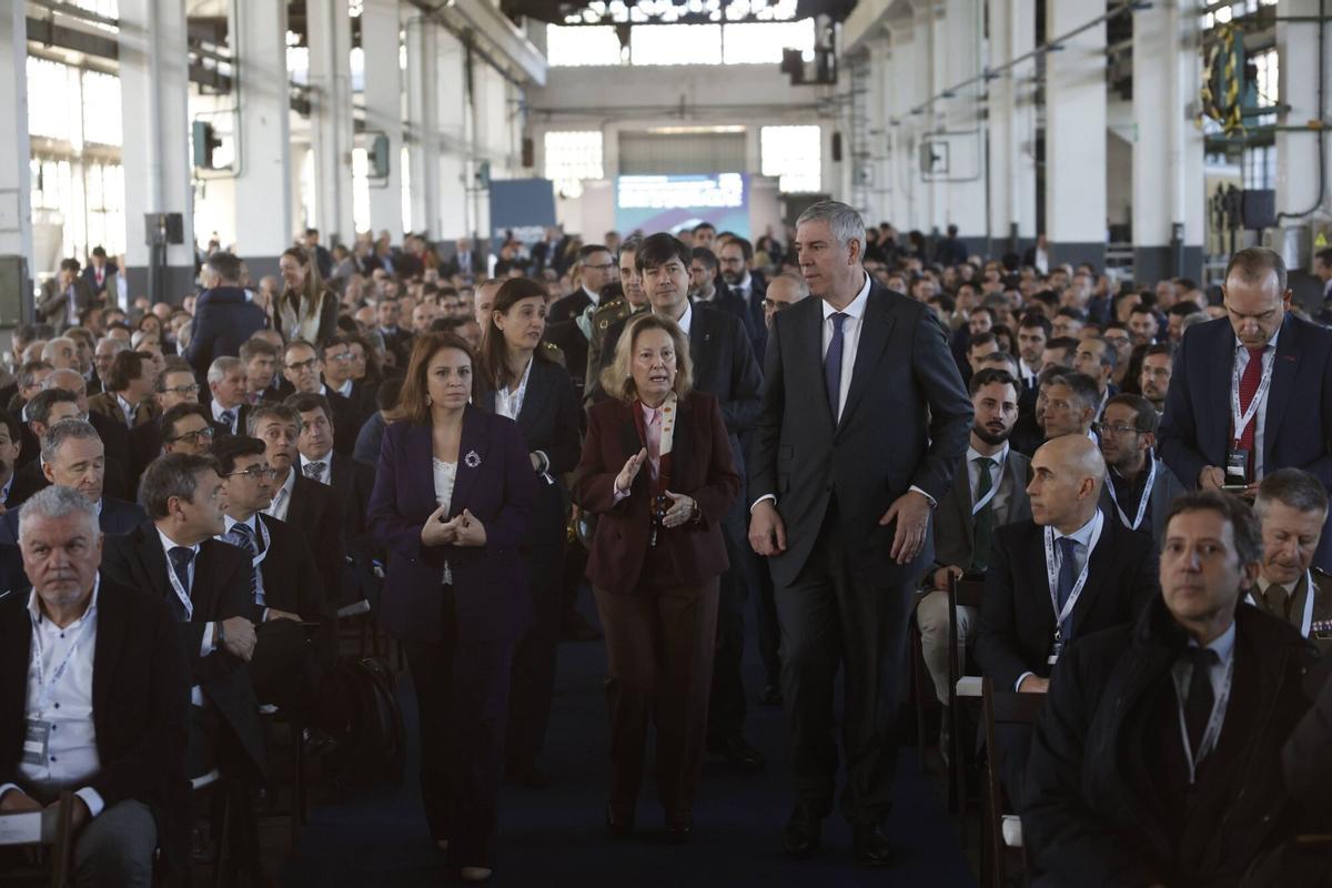 III Encuentro del Ecosistema de la Industria Nacional de Defensa centrado en el Corredor Norte, organizado por Indra en la Fábrica de Armas de La Vega, en Oviedo.