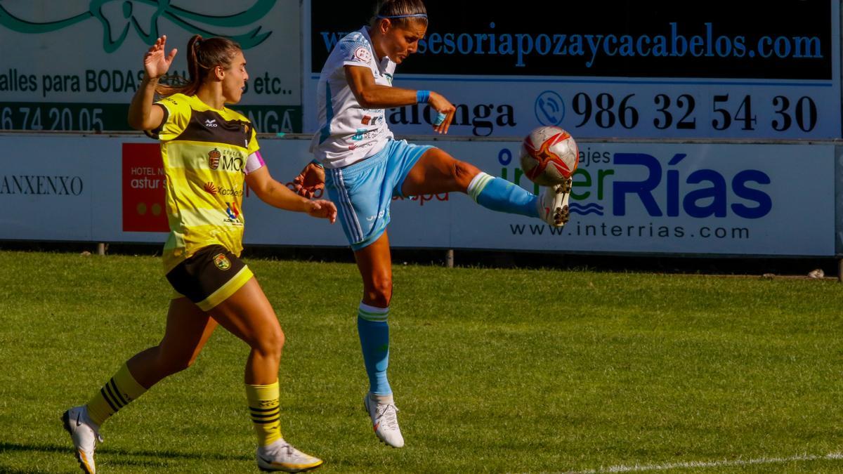 Partido entre el Interrías y el Mos en el campo dee San Pedro, en la primera vuelta.