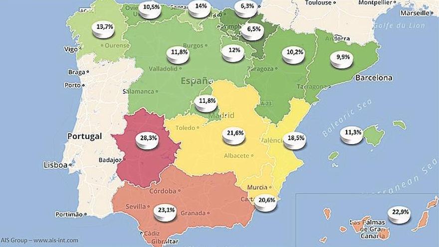 Cáceres se sitúa como la provincia con más pensionistas en riesgo de pobreza