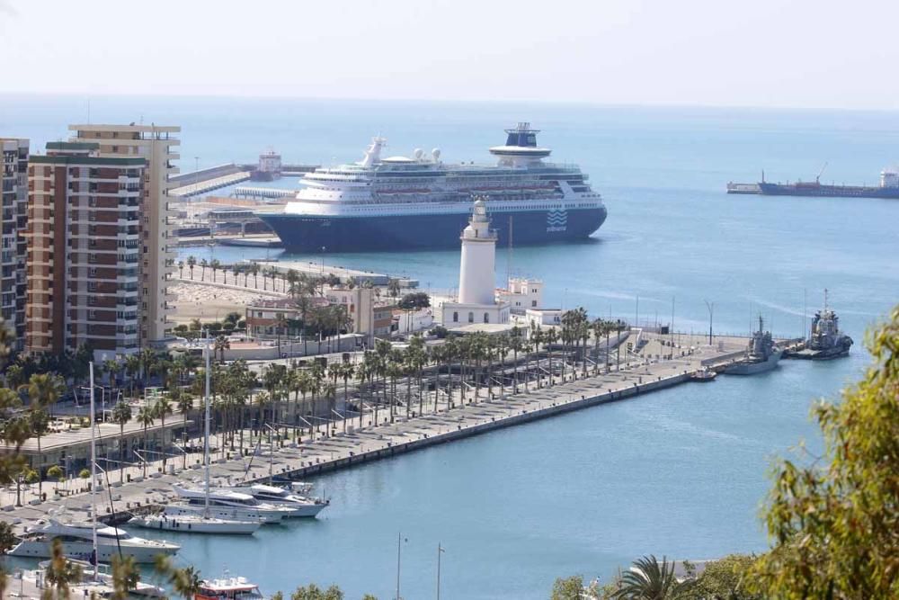 La Málaga desierta desde las alturas