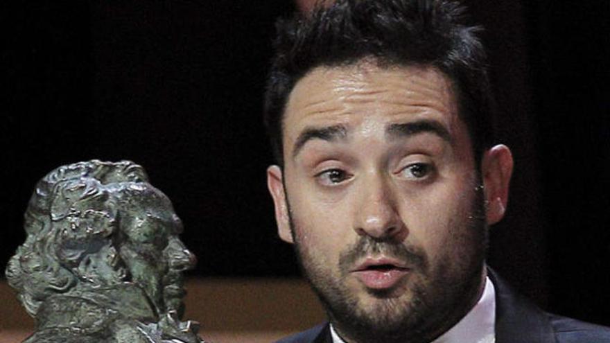 Bayona durante su discurso en la gala.