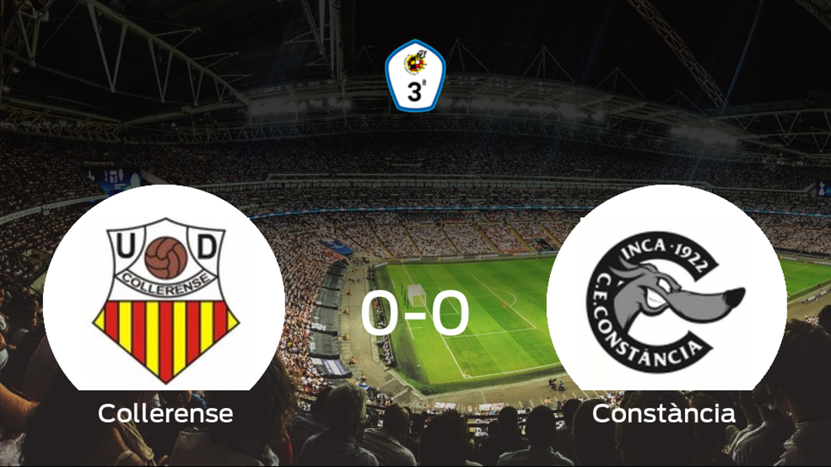 El Collerense y el Constància concluyen su enfrentamiento en el Municipal Coll d’en Rebassa sin goles (0-0)