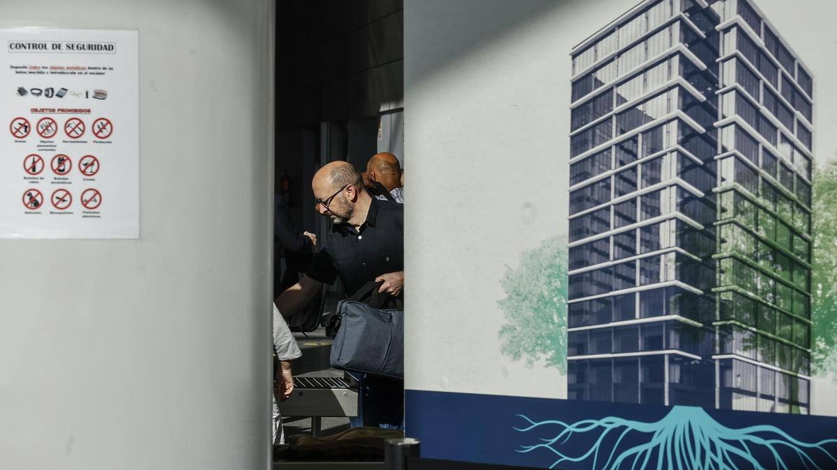 El empresario audiovisual, Francis Puig, el día que acudió a declarar a la Ciudad de la Justicia.