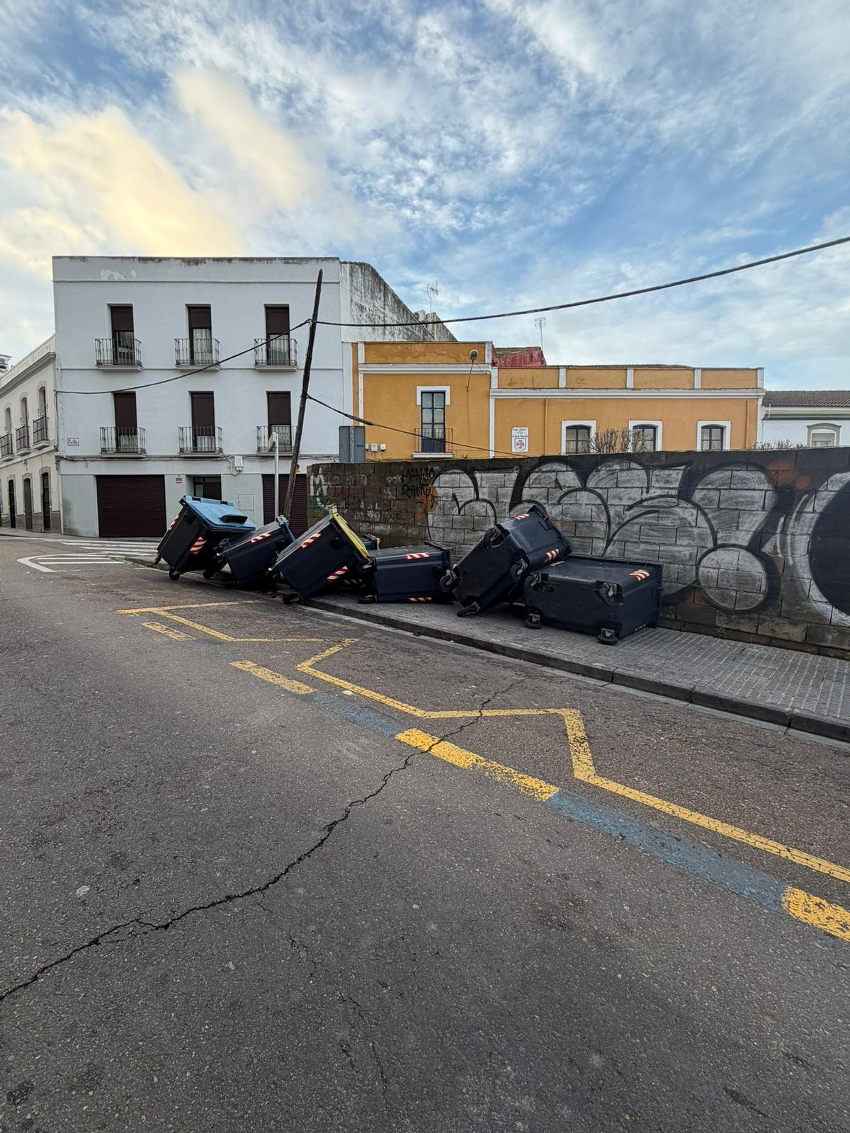 Daños causados por el vendaval.