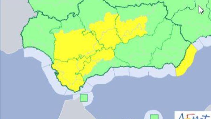 Alerta amarilla en Ronda y Antequera por lluvias para el martes noche y el miércoles