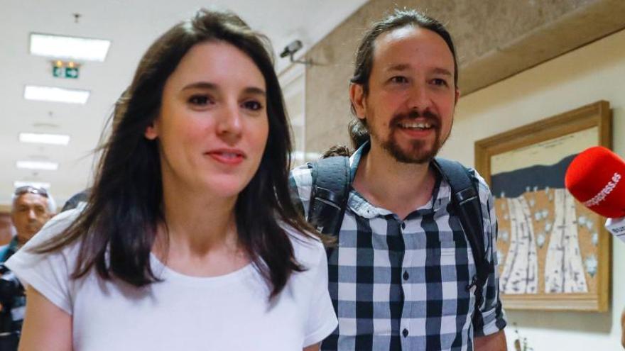 Irene Montero y Pablo Iglesias.