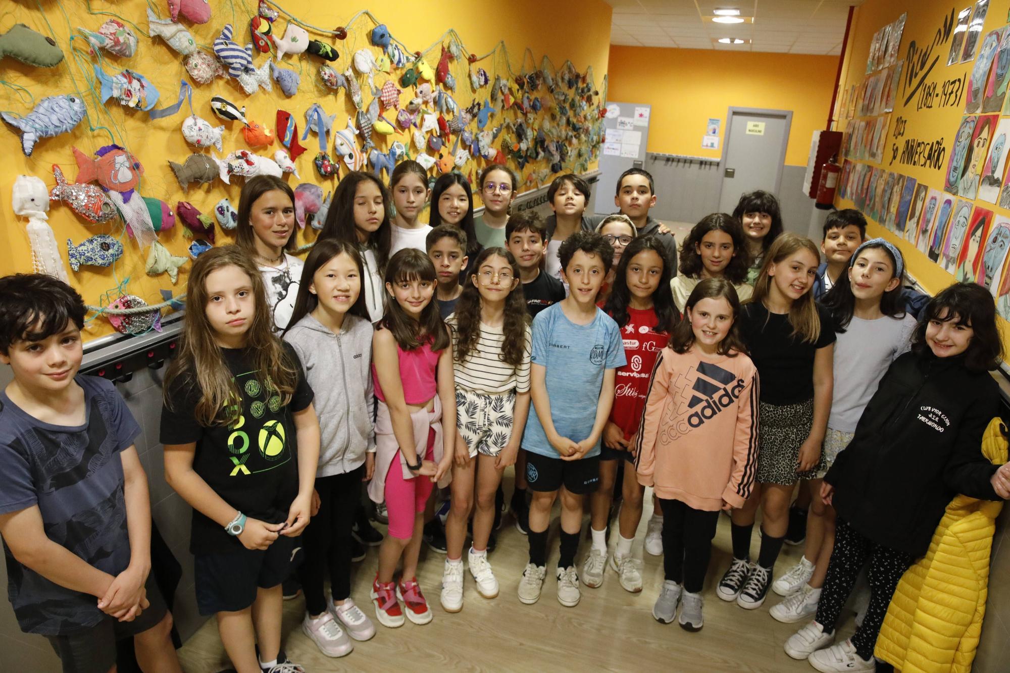 En imágenes: El colegio Jovellanos de Gijón conquista Europa con su proyecto "La mar de peces"