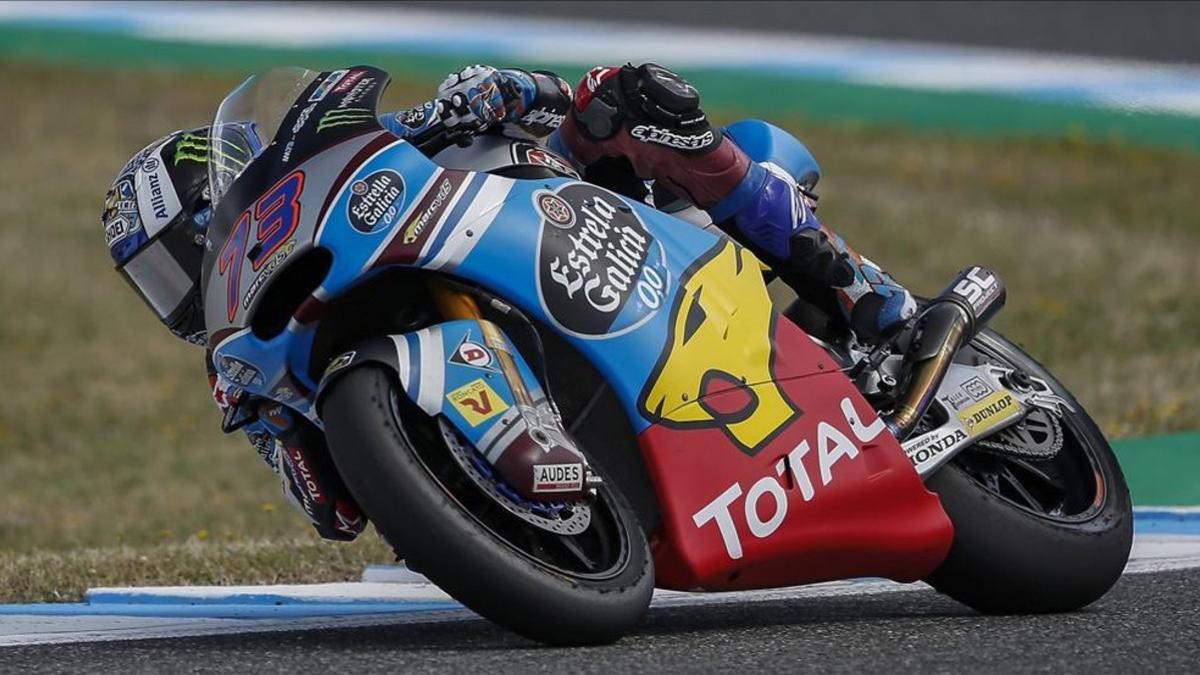 Alex Márquez, contento tras su primera pole en Moto2