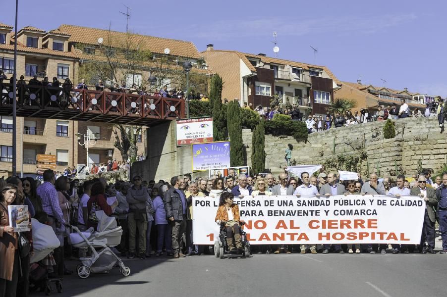 Manifestación sanitaria en Benavente