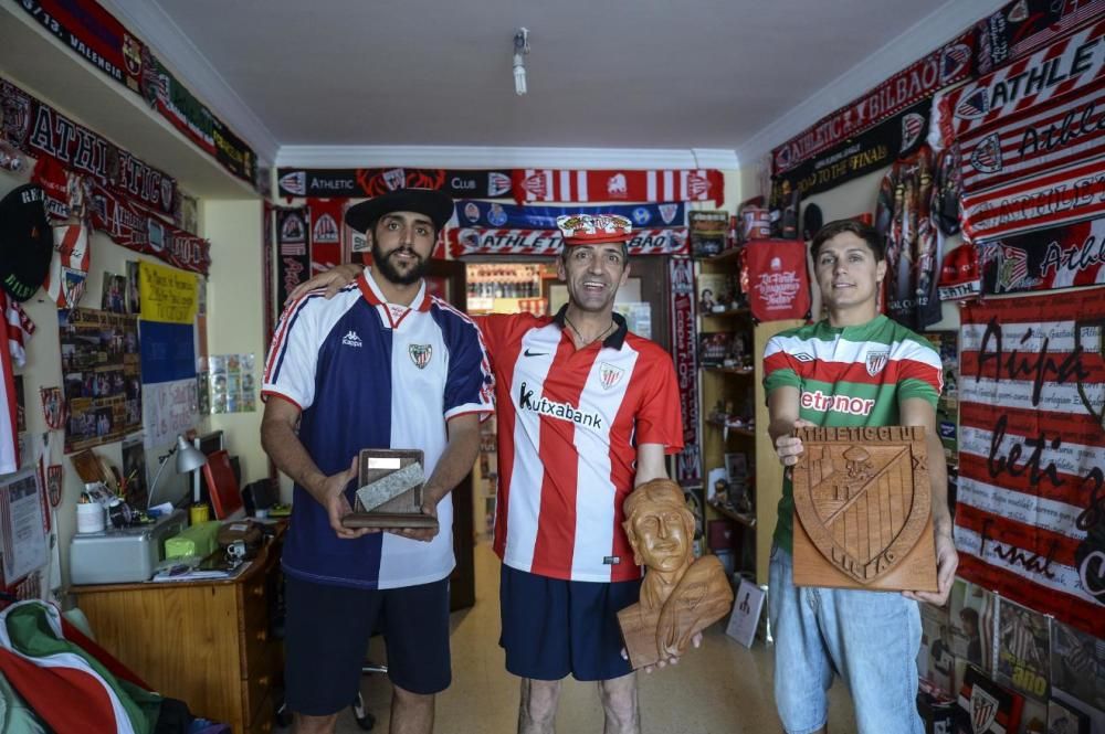 La afición de Chano Benítez e hijos por el Athletic