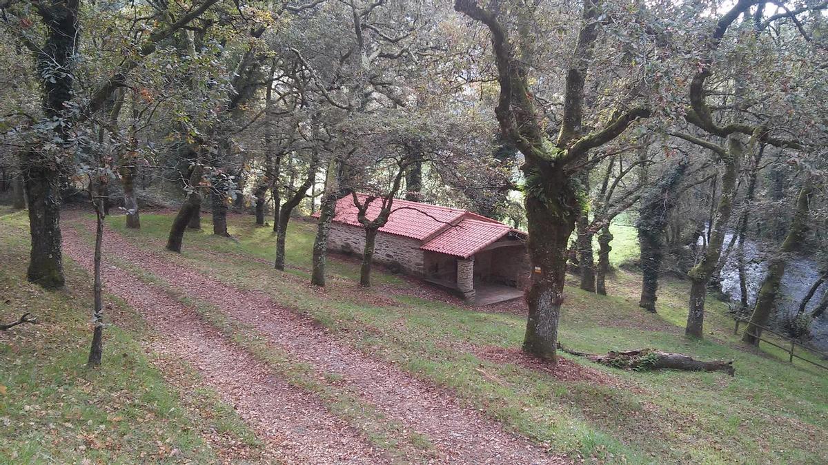 Un treito da ruta da Fervenza das Hortas, a máis popular de Arzúa