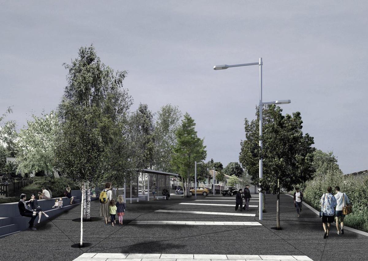 Aspecto que tendrá en entorno del colegio tras la reforma.