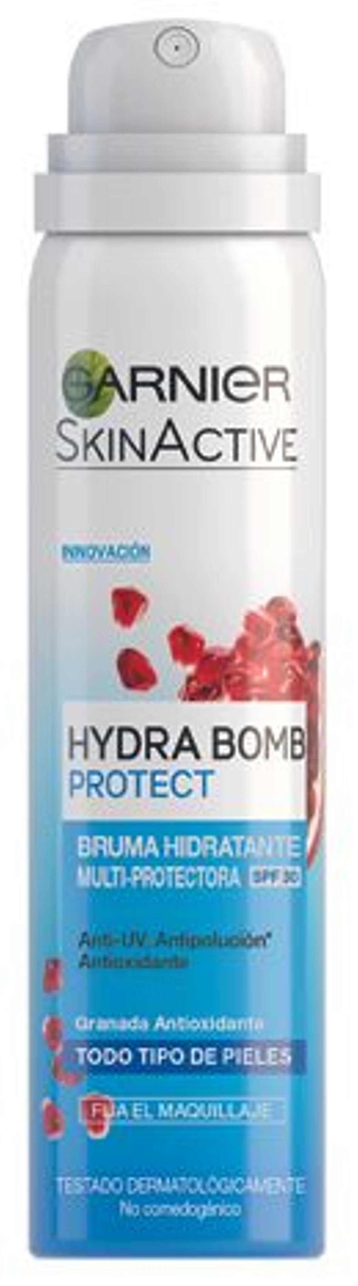 GARNIER. Bruma hidratante multiprotectora 'Hydra Bomb Protect' (50 ml).