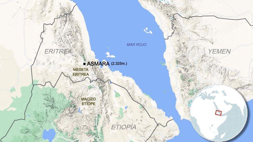 Asmara está situada en plena Meseta Eritrea.