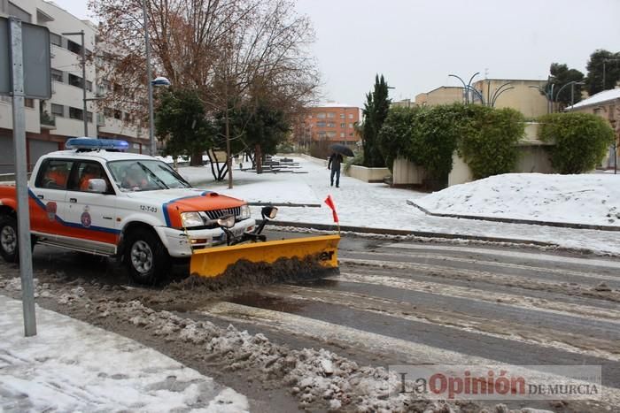 Un manto blanco cubre Bullas