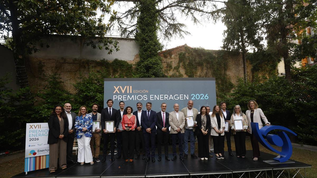 Los galardonados por EnerAgen.
