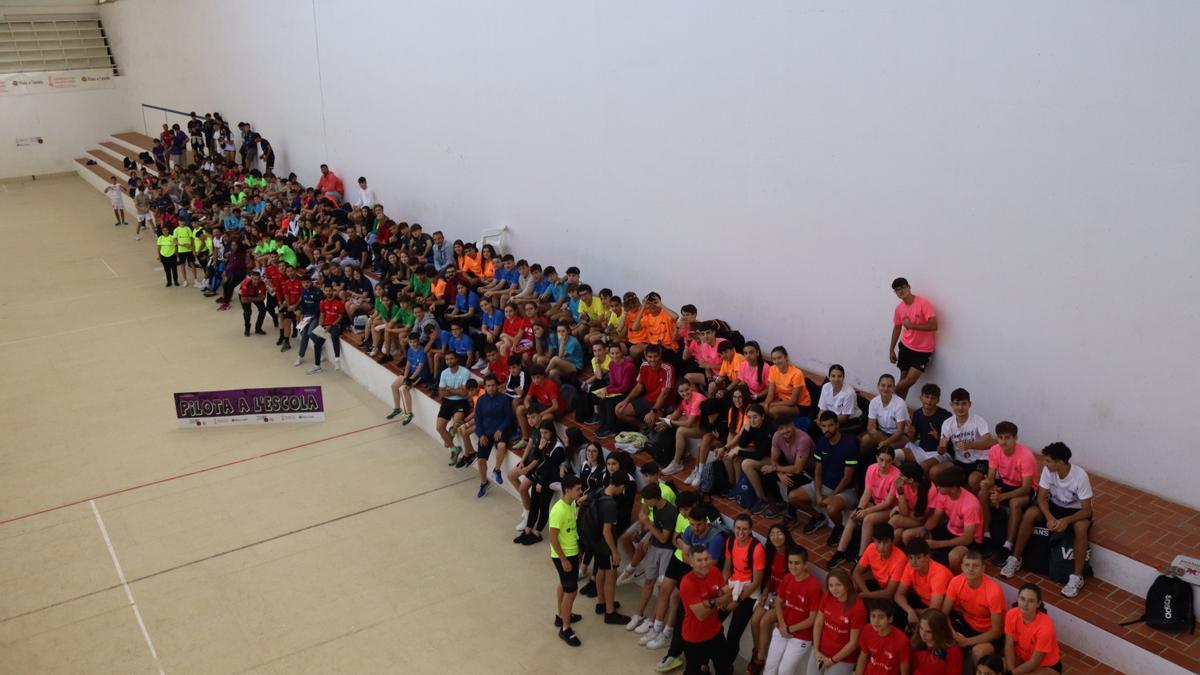 Gran foto de família al trinquet d'Ontinyent.