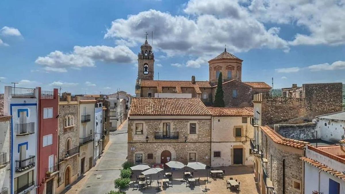 Vista de Sant Jordi, situado en la comarca del Baix Maestrat, en la provincia de Castellón.