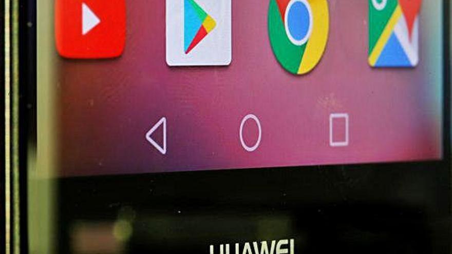 Aplicacions de Google en un mòbil Huawei
