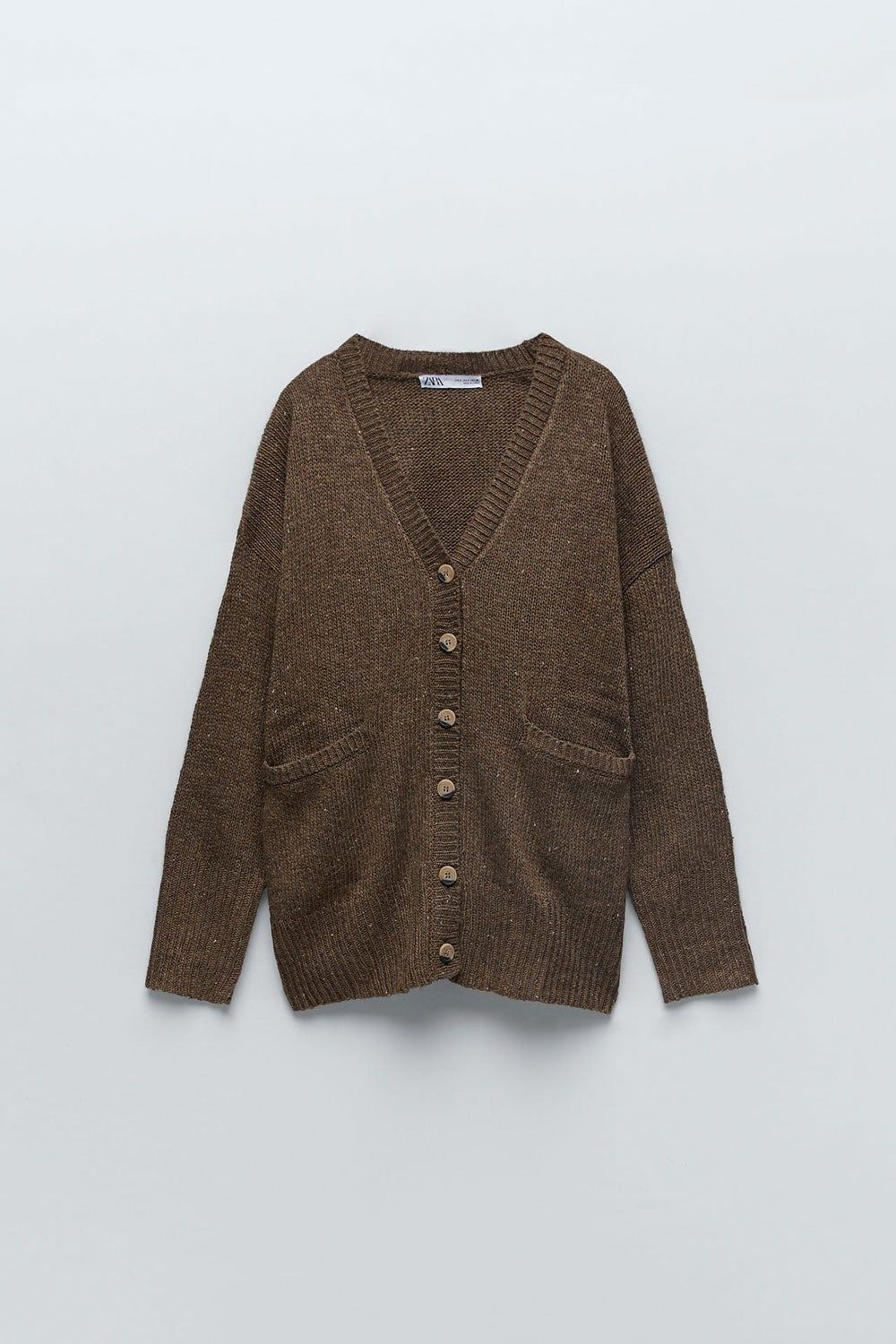 Chaqueta punto jaspeado de Zara (precio: 29,95 euros)