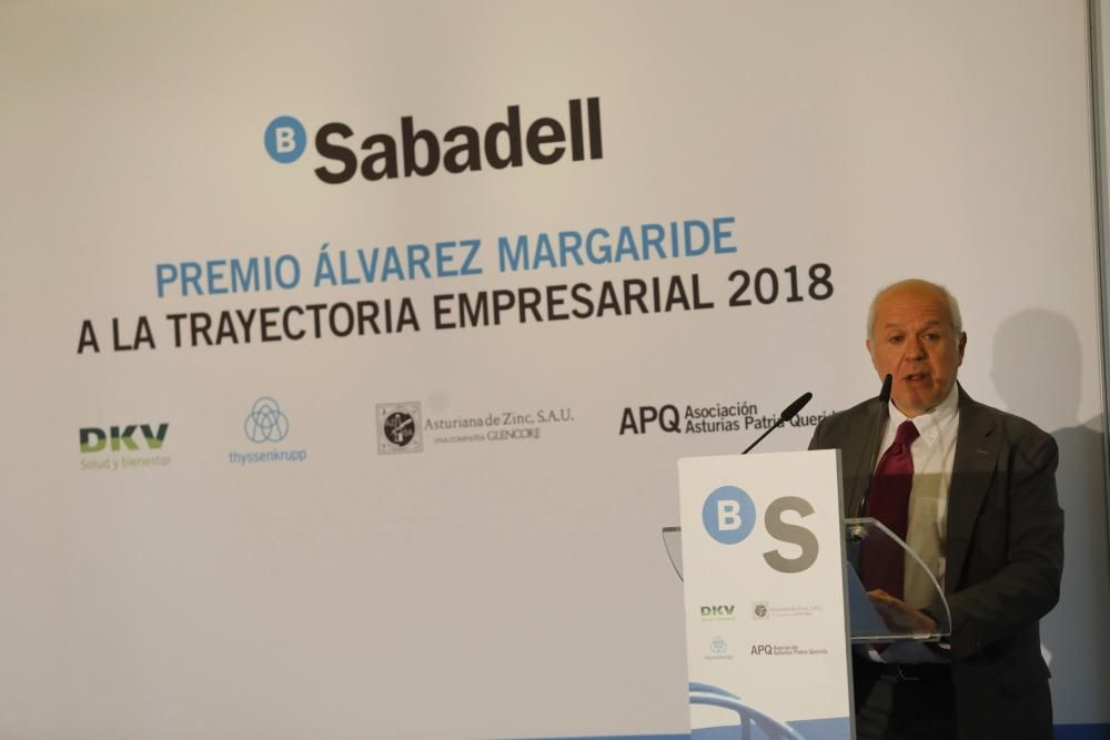 Premio Álvarez Margaride 2018 al empresario Sabino García Vallina, de TSK